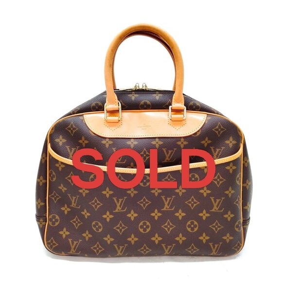 Louis Vuitton LV Hand Bag Deauville Brown Monogram 702-030525 - Picture 1 of 9